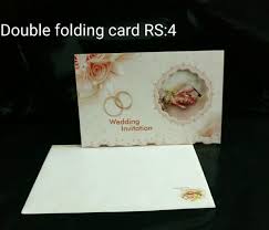Paper Double Folded Invitation Card